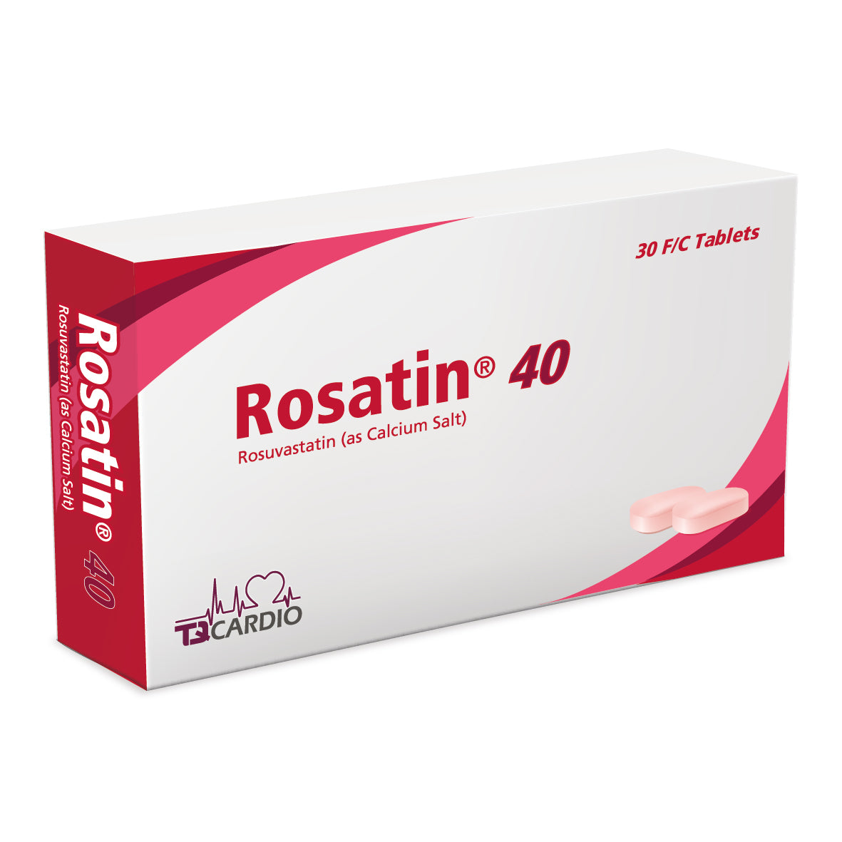 أقراص روساتين® 40 ملجم (30 قرصًا) - روسوفاستاتين للكوليسترول وصحة القلب