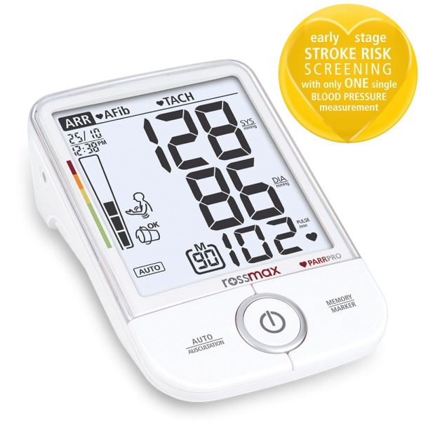 Rossmax X9 BPM Blood Pressure Monitor – PARR PRO professional upper-arm device with AFib detection