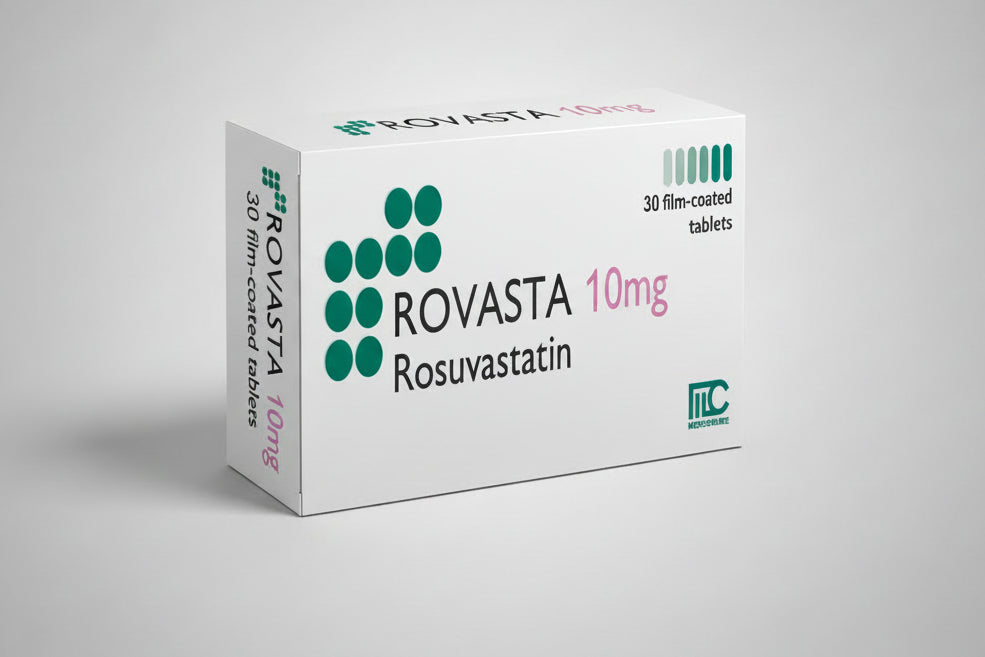Rovasta 10 mg tablets rosuvastatin cholesterol management statin therapy