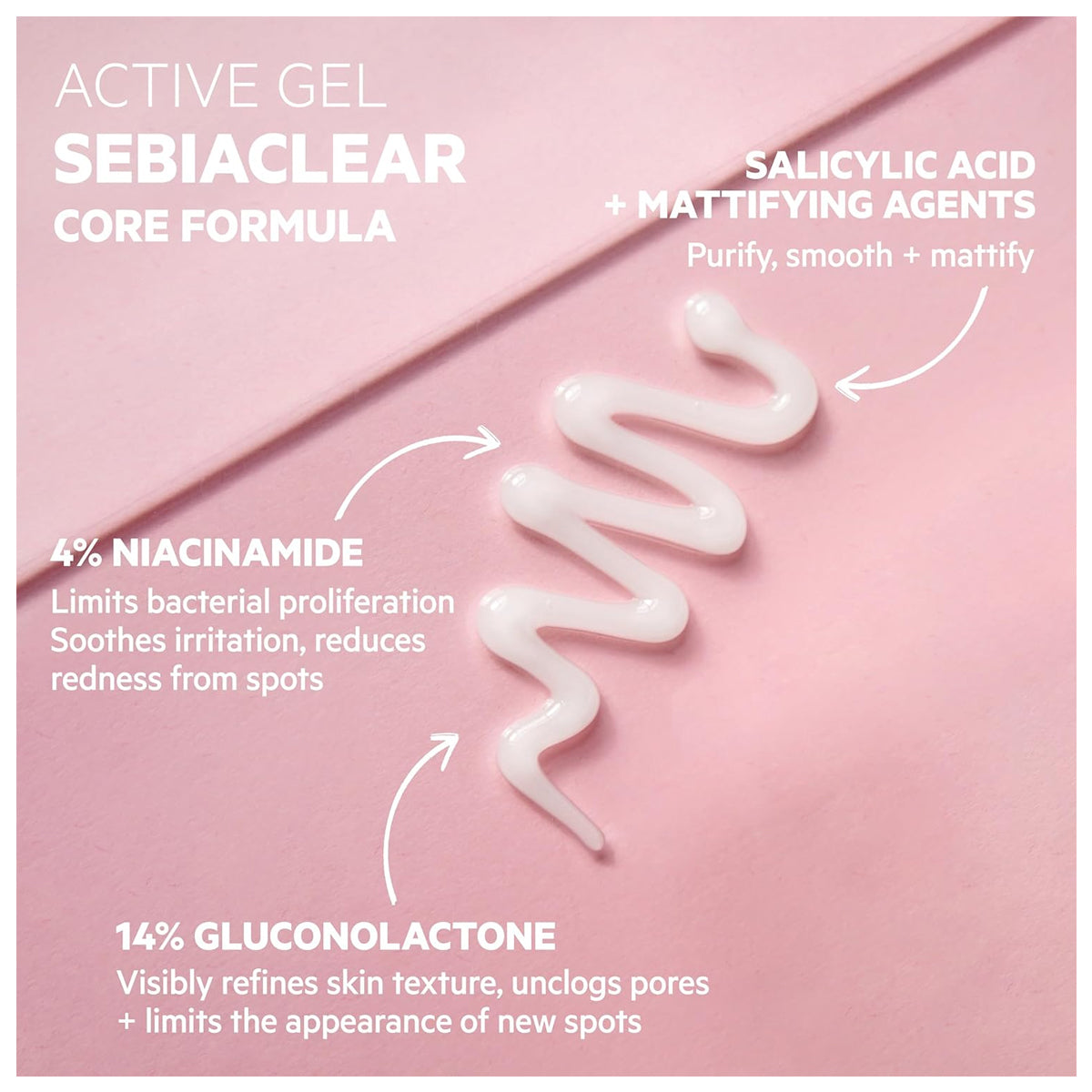 SVR Sebiaclear Active Gel Gluconolactone 14 Percent Niacinamide 4 Percent Acne Treatment 40ml Health Boutique