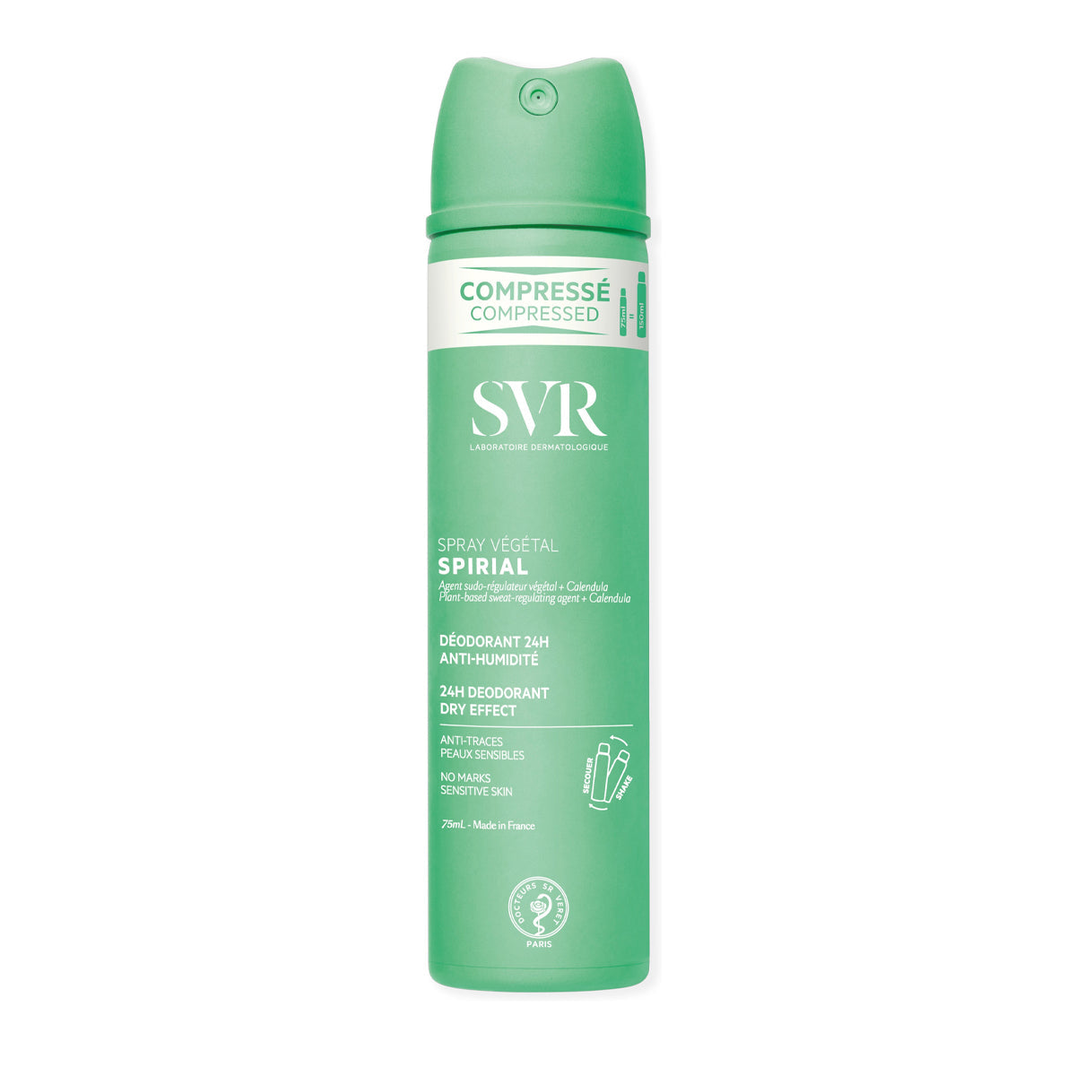 SVR Spirial Spray Vegetal Horsetail Extract Sage Extract Natural Deodorant Spray 75ml Health Boutique