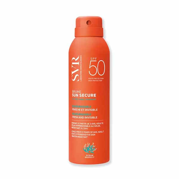 SVR Sun Secure Brume SPF50 Sunscreen Spray 200ml UVA UVB Protection Face Body Health Boutique