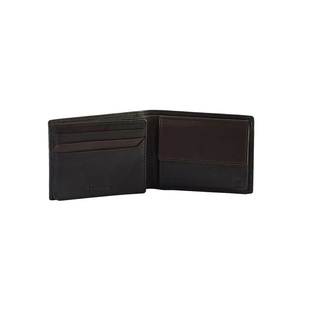 Samsonite NYX 3 SLG 039 Men's Slim Leather Bifold Wallet - Black