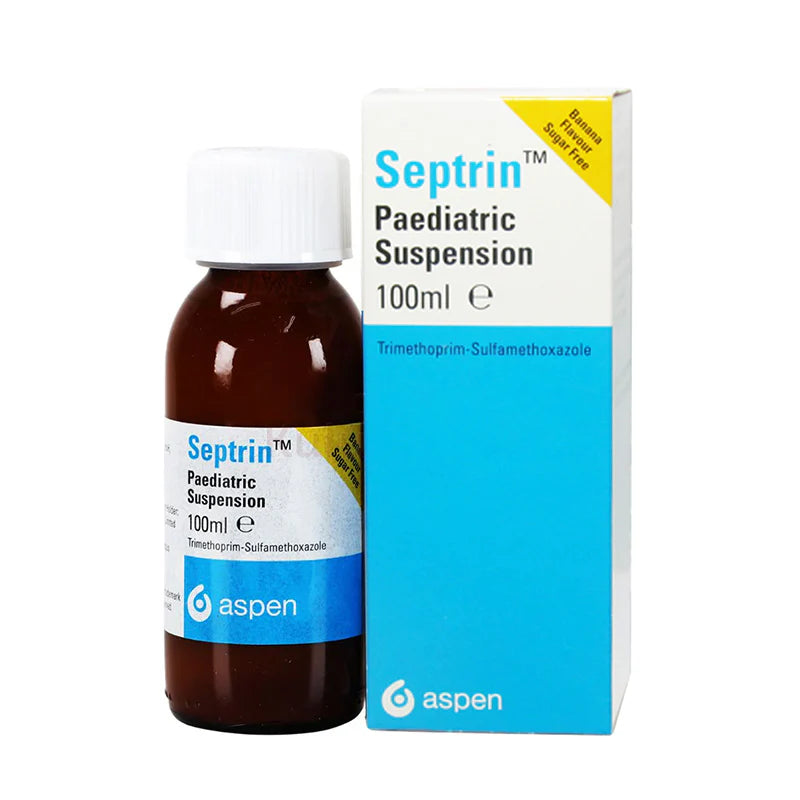 Septrin paediatric suspension 240 mg per 5 ml 100 ml co-trimoxazole antibiotic oral suspension for children