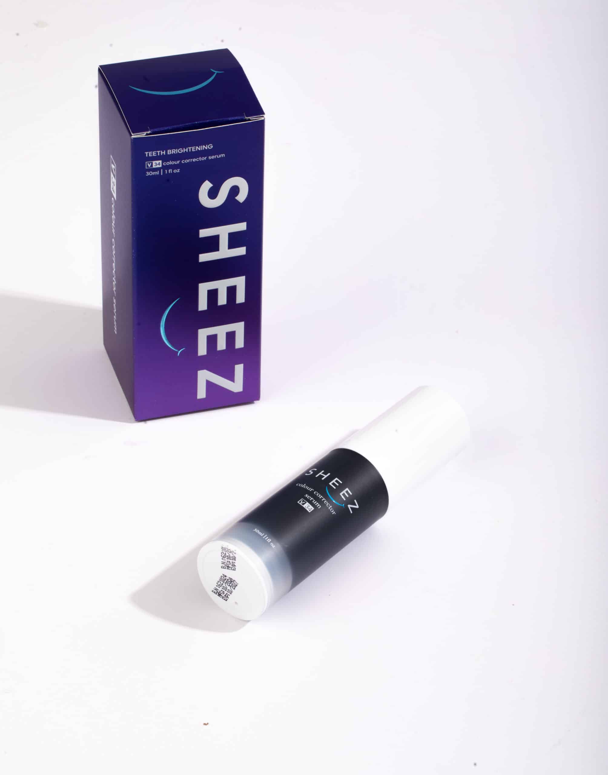 Sheez V34 color correcting serum for instant teeth whitening