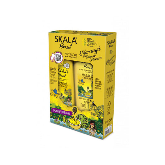 Skala Brasil Maracujá Shampoo and Conditioner Set 325ml – Passion Fruit Haircare – Health Boutique JO
