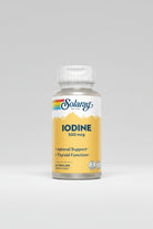 Solaray Iodine 500mcg capsules – potassium iodide supplement for thyroid health and metabolism