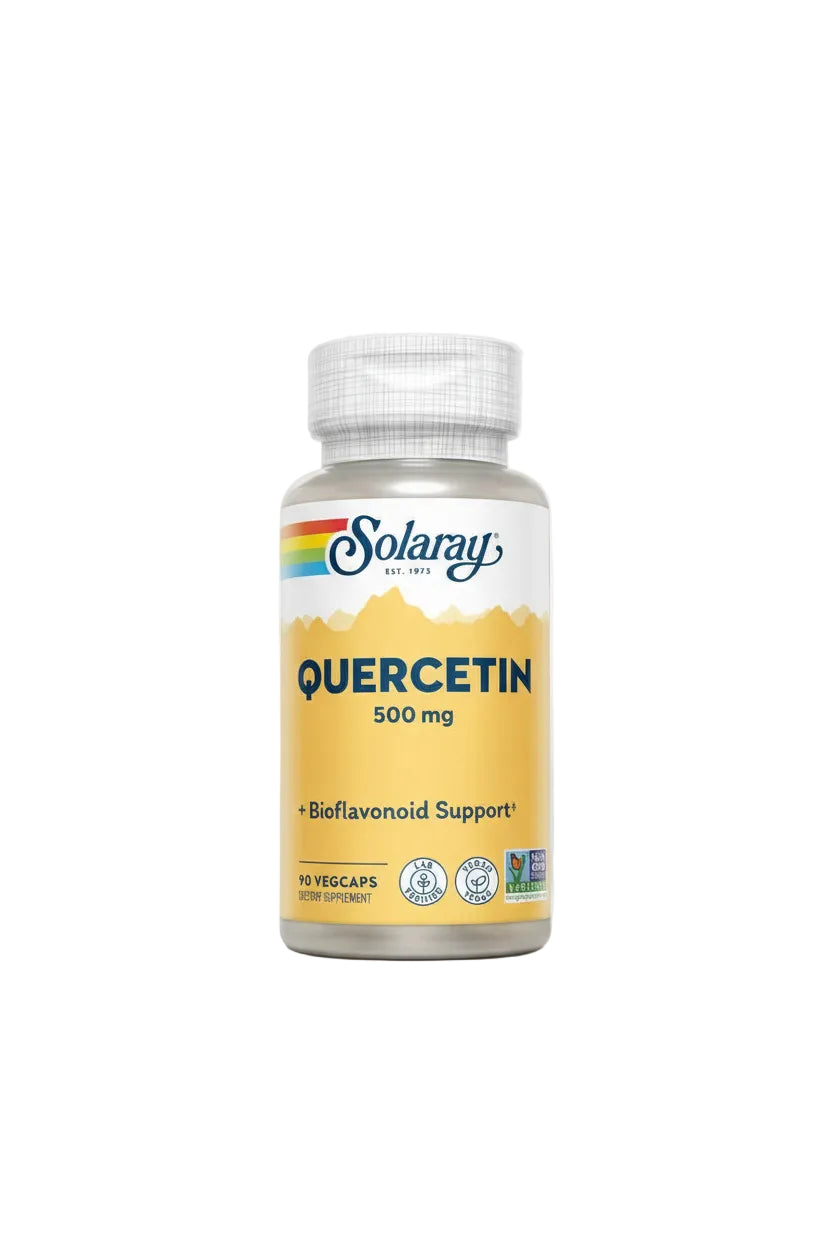 Solaray Quercetin 500mg capsules – antioxidant and immune support flavonoid supplement- HEALTH BOUTIQUE Jordan