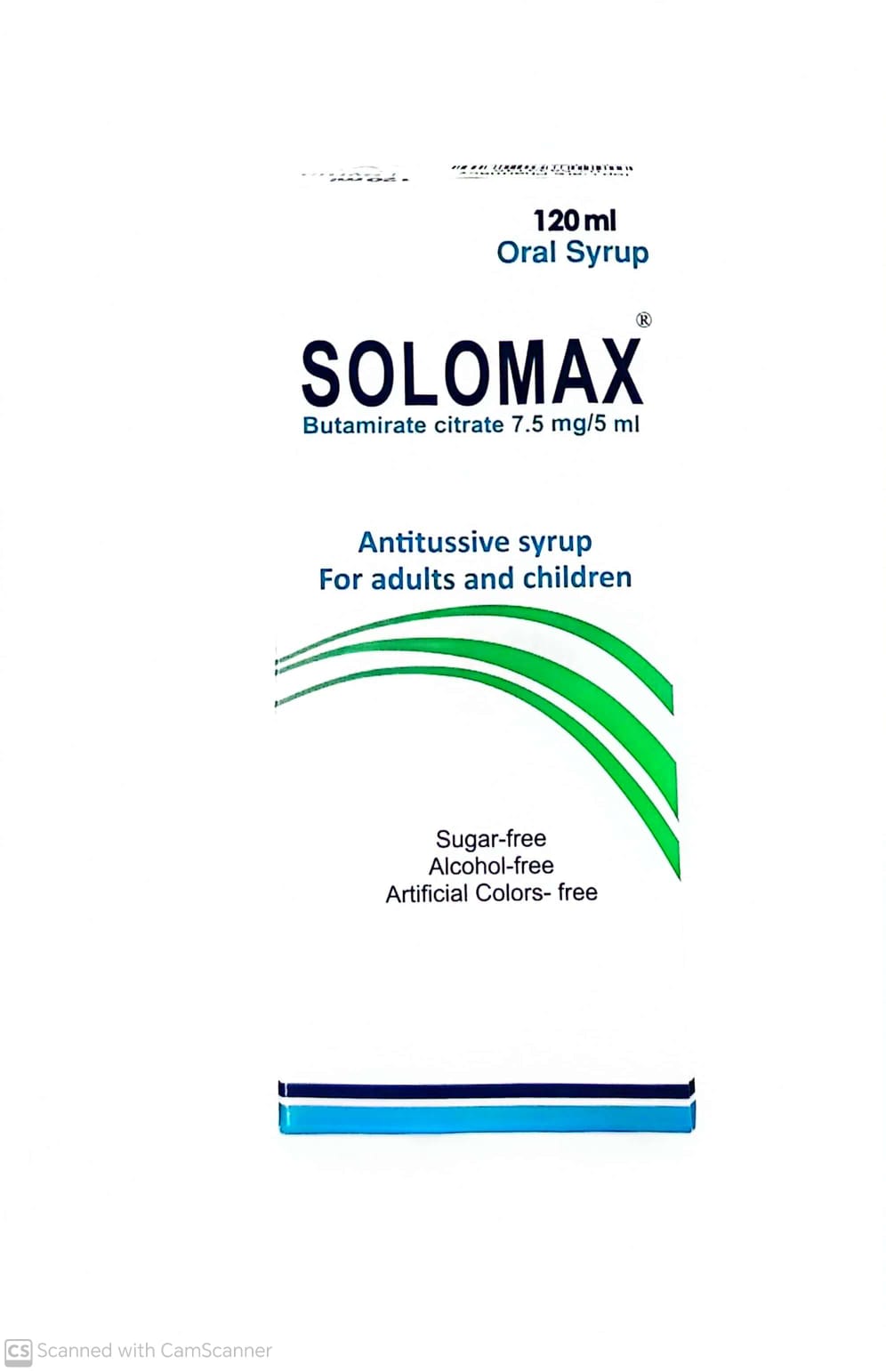 Solomax syrup 120 ml cough relief medication