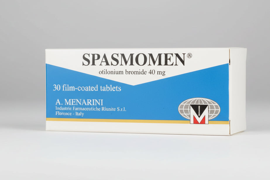 Spasmomen 40 mg 30 tablet otilonium bromide antispasmodic tablet box