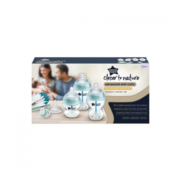 Tommee Tippee Closer To Nature Advanced Anti Colic Starter Kit Clear Blue