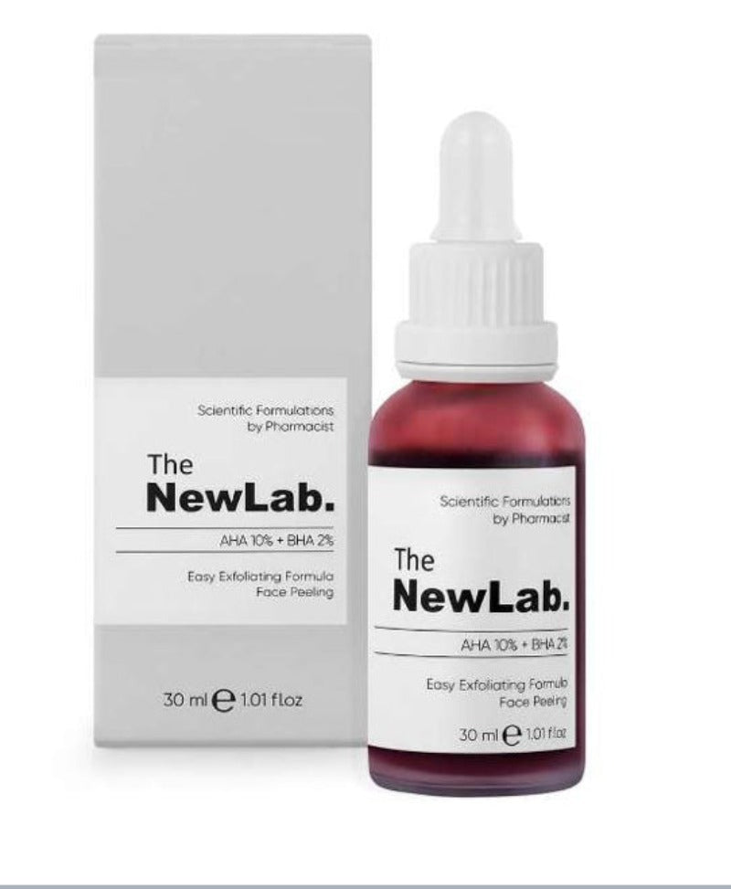 The NewLab AHA 10% + BHA 2% Face Peeling Serum exfoliating serum for smoother brighter skin 30 ml Health Boutique