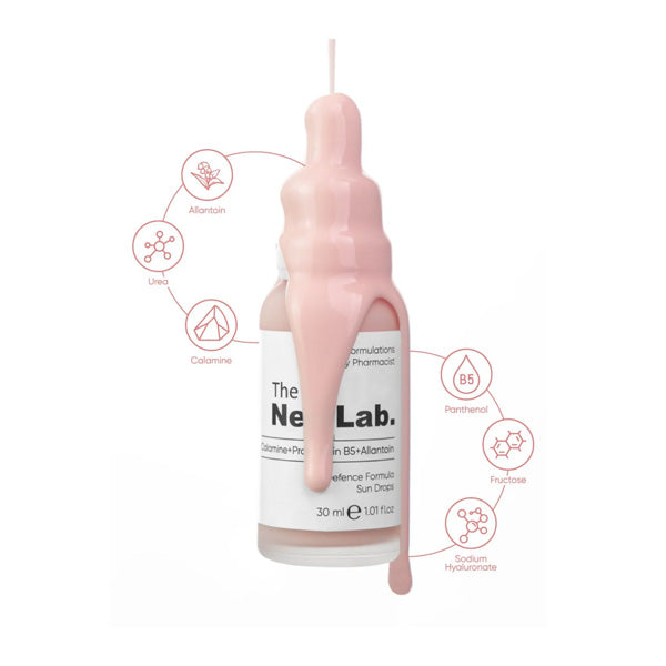 The NewLab Calamine + Provitamin B5+ Allantoin Uv Defence Formula Sun Drops 30ml