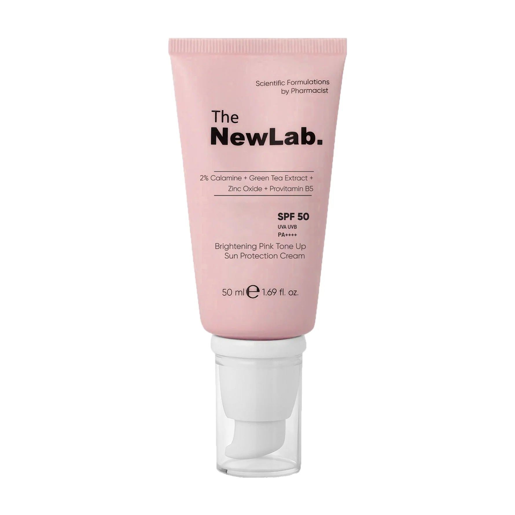 The Newlab Brightening and Skin Tone Equalizing Sun Cream SPF 50+ brightening mineral sunscreen for uneven skin tone 50 ml Health Boutique
