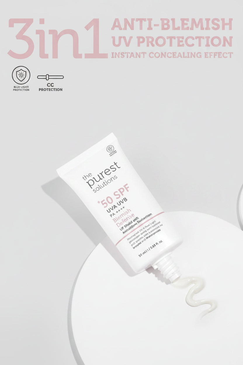 The Purest Solutions Blemish Defense SPF50+ facial sunscreen for blemish-prone skin 50ml Health Boutique