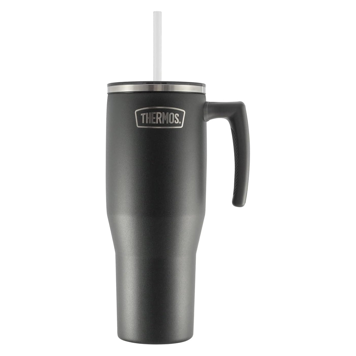 Thermos 1100ml stainless steel vacuum insulated travel mug gray dual function lid Health Boutique