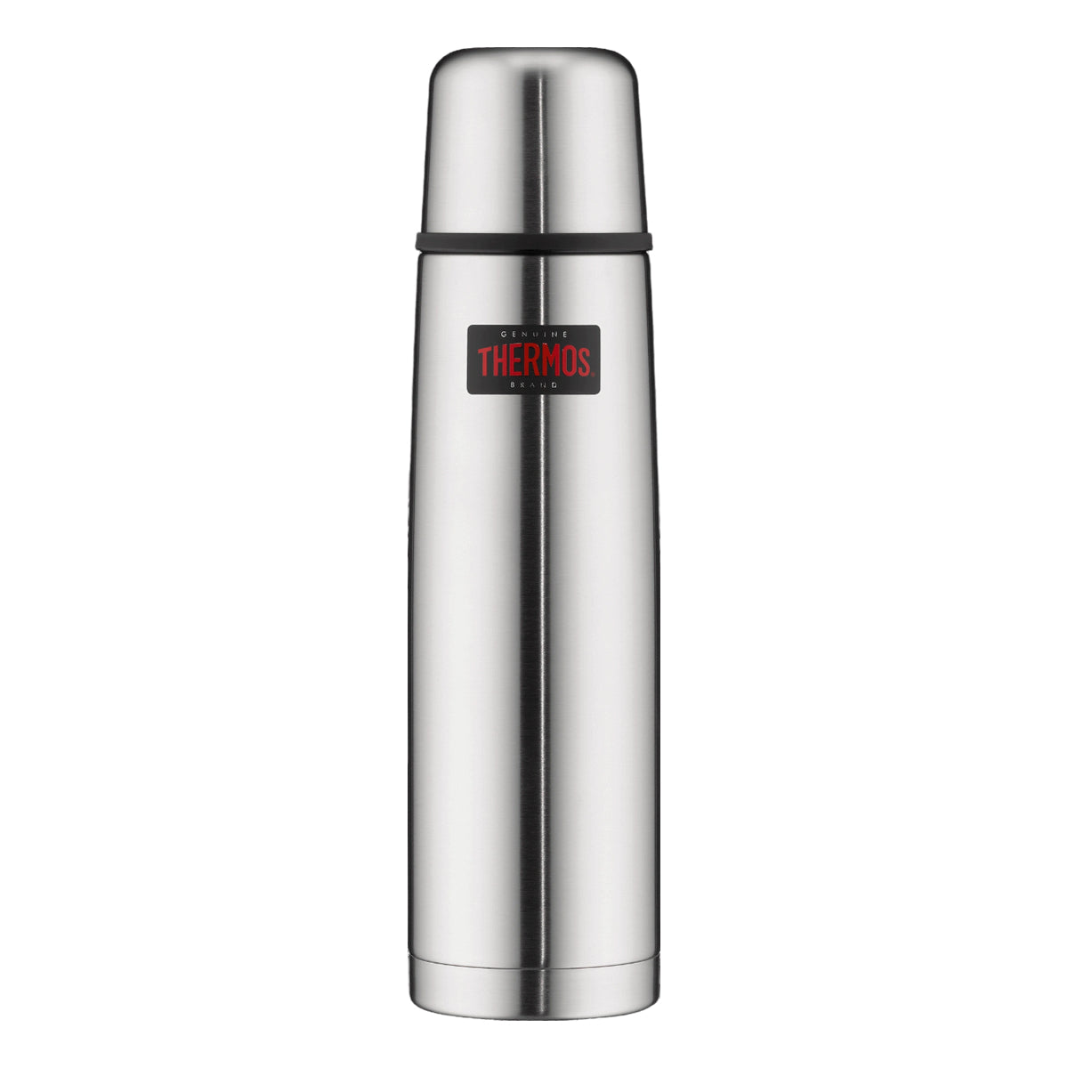 Thermos Light and Compact 1 Liter stainless steel vacuum insulated flask hygienic interior food-grade stopper silicone seal – Health Boutique