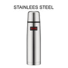 Thermos Light and Compact 1 Liter stainless steel vacuum insulated flask hygienic interior food-grade stopper silicone seal – Health Boutique
