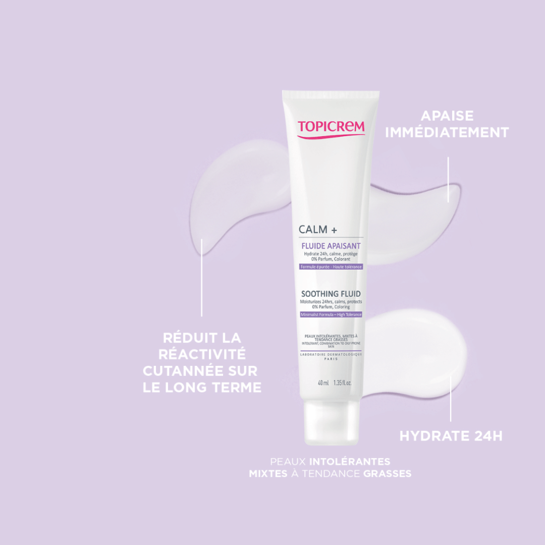 Topicrem Calm Plus Soothing Fluid 40ml calming moisturizer for sensitive skin Health Boutique