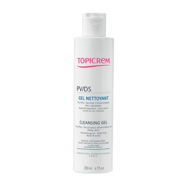 Topicrem PV DS Cleansing Gel 200ml purifying cleanser Health Boutique