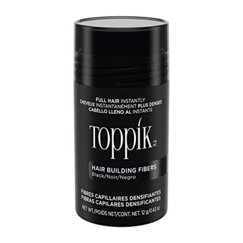 Toppik Hair Building Fibers Black 12g instant fuller hair for thinning hair Health Boutique