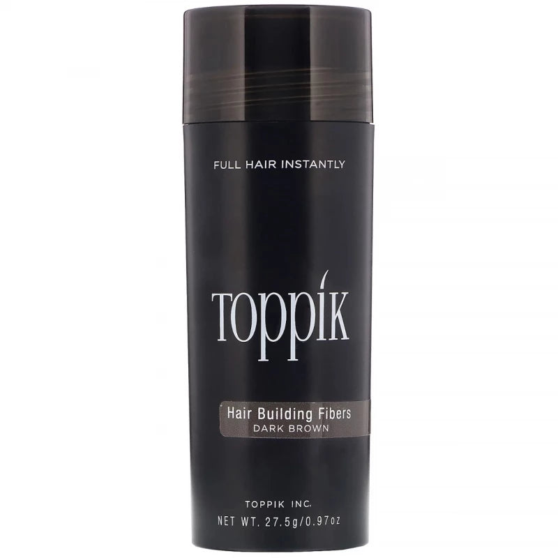 Toppik Hair Building Fibers Dark Brown 27.5g instant fuller hair for thinning hair Health Boutique