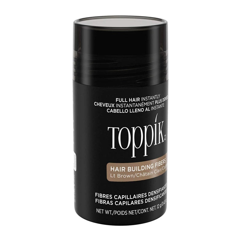 Toppik Hair Building Fibers Light Brown 12g instant fuller hair for thinning hair Health Boutique