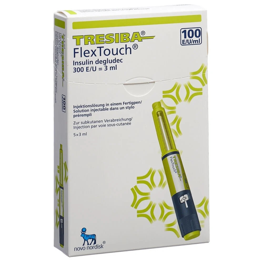 Tresiba FlexTouch 100 IU/ml insulin degludec long-acting basal insulin pen