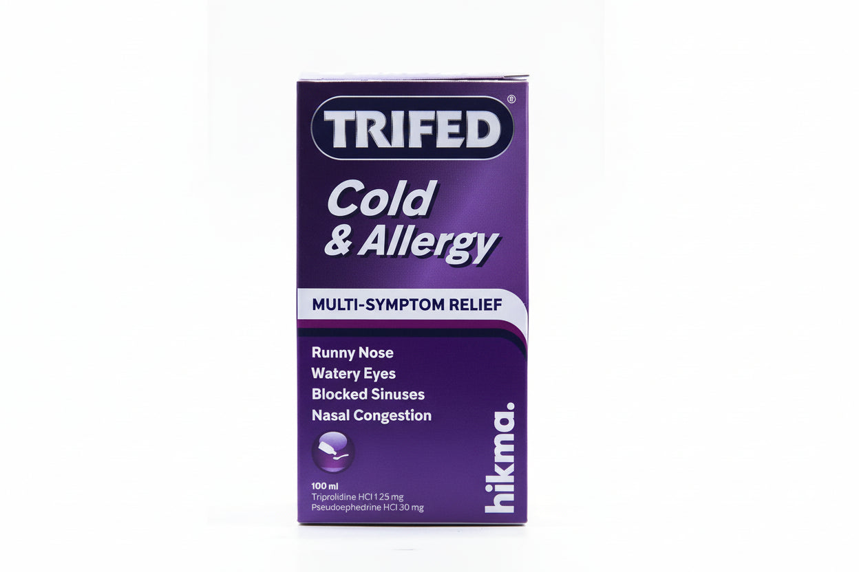 Trifed syrup 100ml cold and allergy relief medicine bottle pharmaceutical product Health Boutique