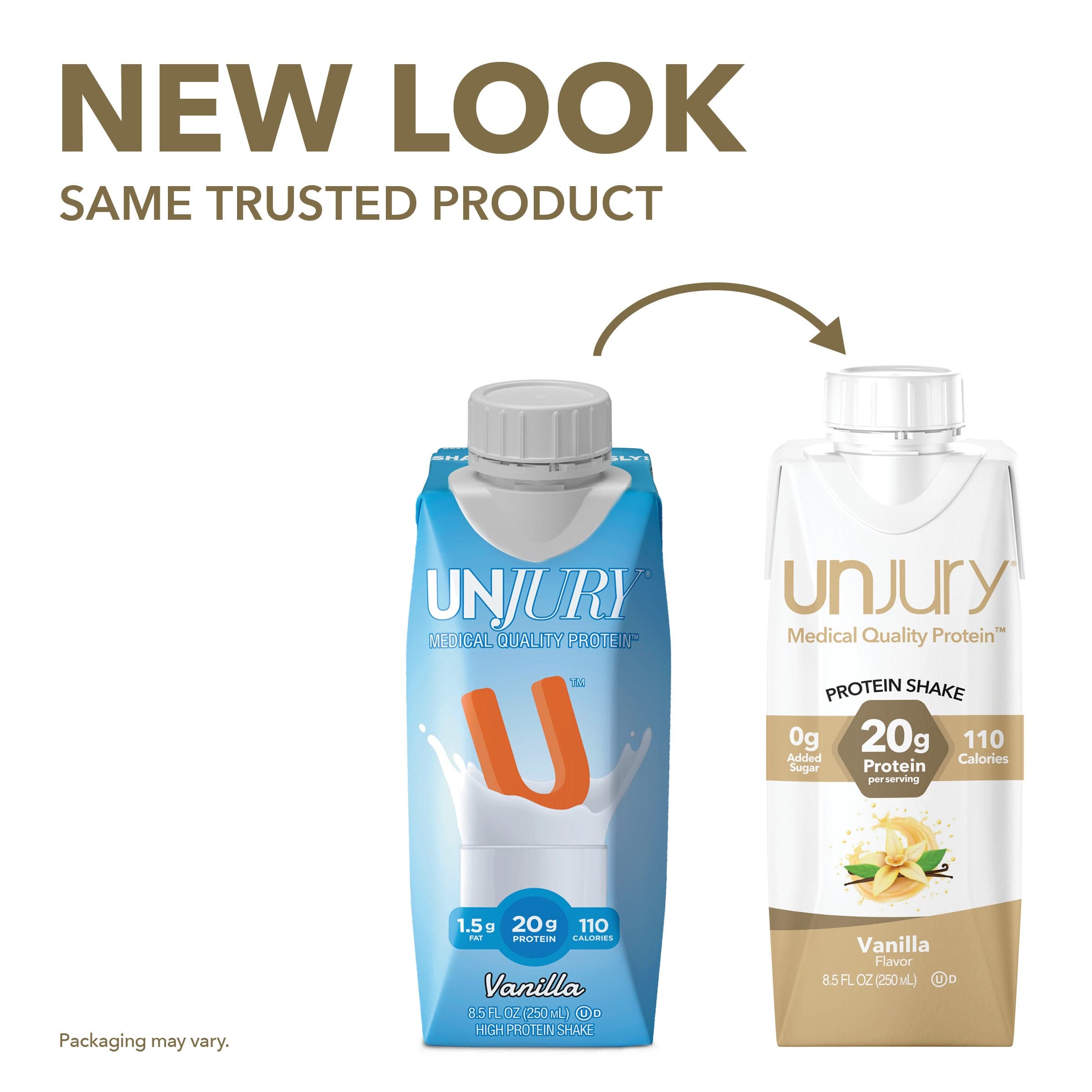 Unjury Vanilla High Protein Shake - Ready-To-Drink 8.5 Oz Bottle