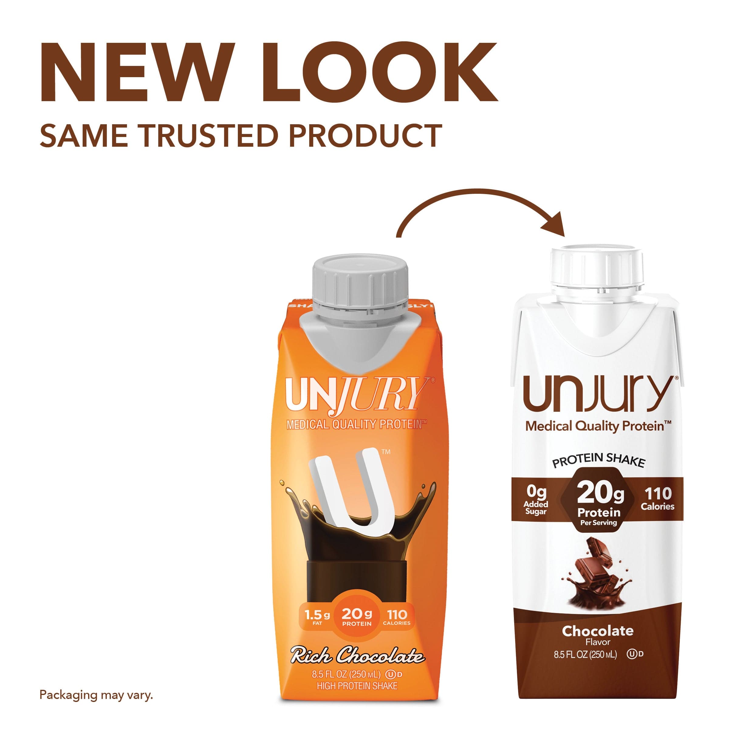 Unjury Rich Chocolate High Protein Shake - Ready-to-Drink 8.5 oz Bottle