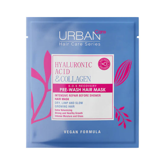 URBAN CARE HYALURONIC ACID & COLLAGEN S.O.S RECOVERY PRE-HAIR MASK 50ML