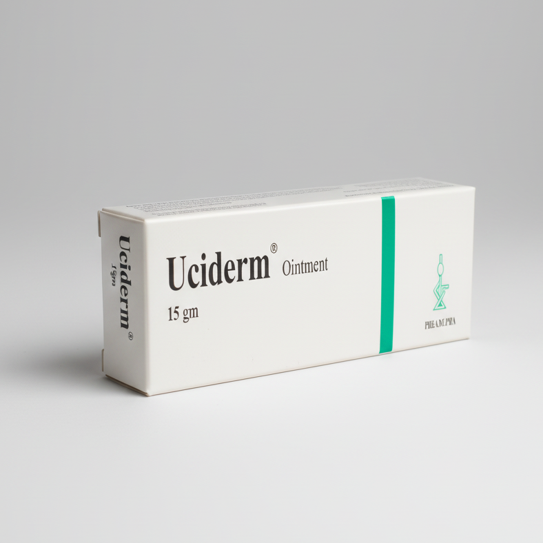 Uciderm fusidic acid antibiotic skin ointment 15 g tube Health Boutique