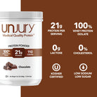 Unjury chocolate high whey protein powder bariatric nutrition supplement Health Boutique