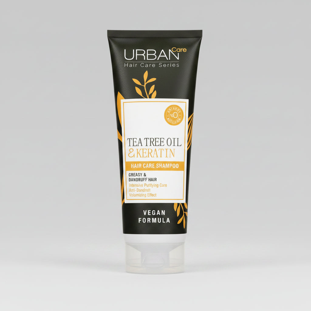 Urban Care Tea Tree & Keratin Purifying Strengthening Shampoo 250ml for oily dandruff-prone scalp and weak hair – Health Boutique
