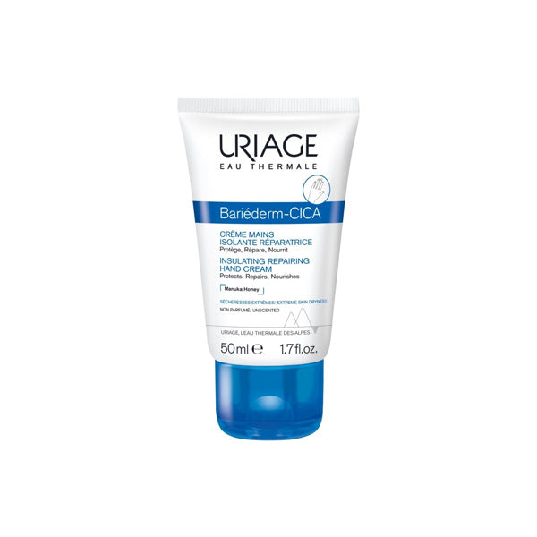 Uriage Bariéderm-Cica Regenerating Protective Hand Cream 50ml for dry and damaged hands Health Boutique