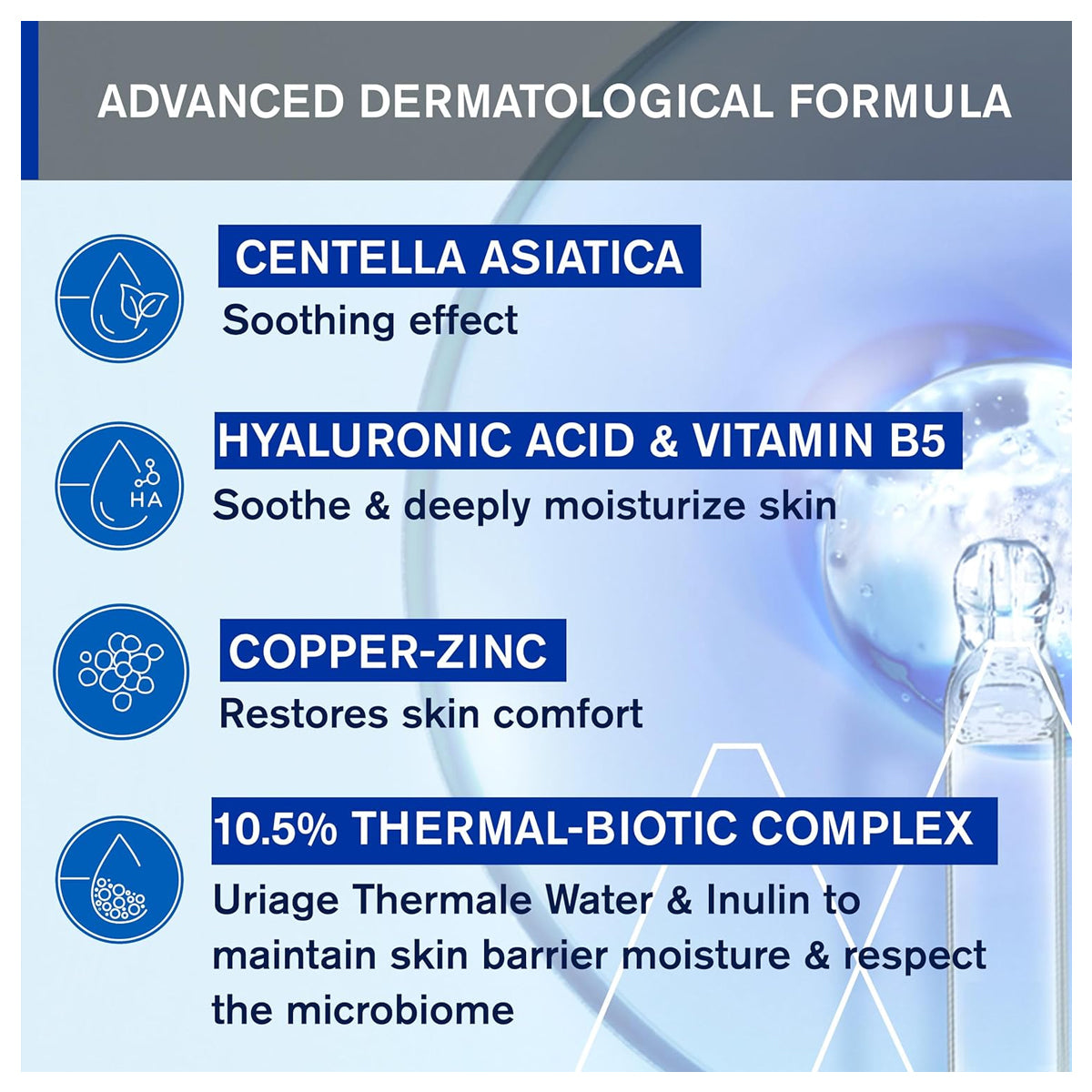 Uriage Cica-Daily Repairing Gel-Cream 40ml lightweight barrier repair moisturizer for sensitive skin Health Boutique