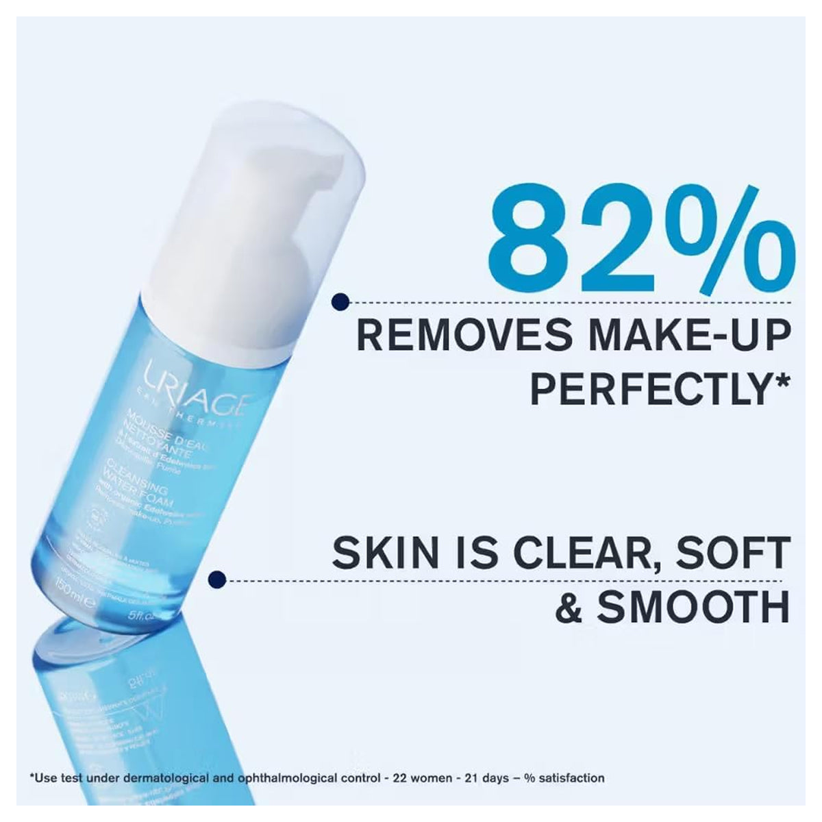 Uriage Cleansing Water Foam Make-Up Remover 150ml gentle foaming cleanser for sensitive skin Health Boutique