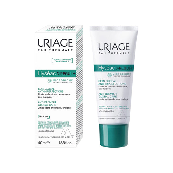 Uriage Hyséac 3-Regul+ 40ml acne treatment cream for oily and blemish-prone skin Health Boutique