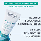 Uriage Hyséac Purifying Peel Off Mask 50ml clay mask for oily acne prone skin deep pore cleansing Health Boutique