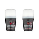 Vichy Homme Extreme Control 72hr Anti-Perspirant Roll-On Deodorant 50ml Twin Pack Health Boutique