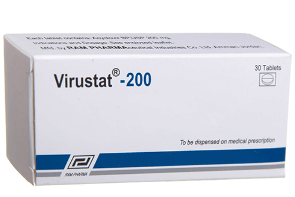 Virustat acyclovir 200mg tablets 30 pack Health Boutique