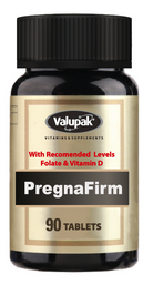 Valupak PregnaFirm Prenatal Multivitamin Supplement prenatal nutritional support pregnancy vitamins 90 Tablets Health Boutique