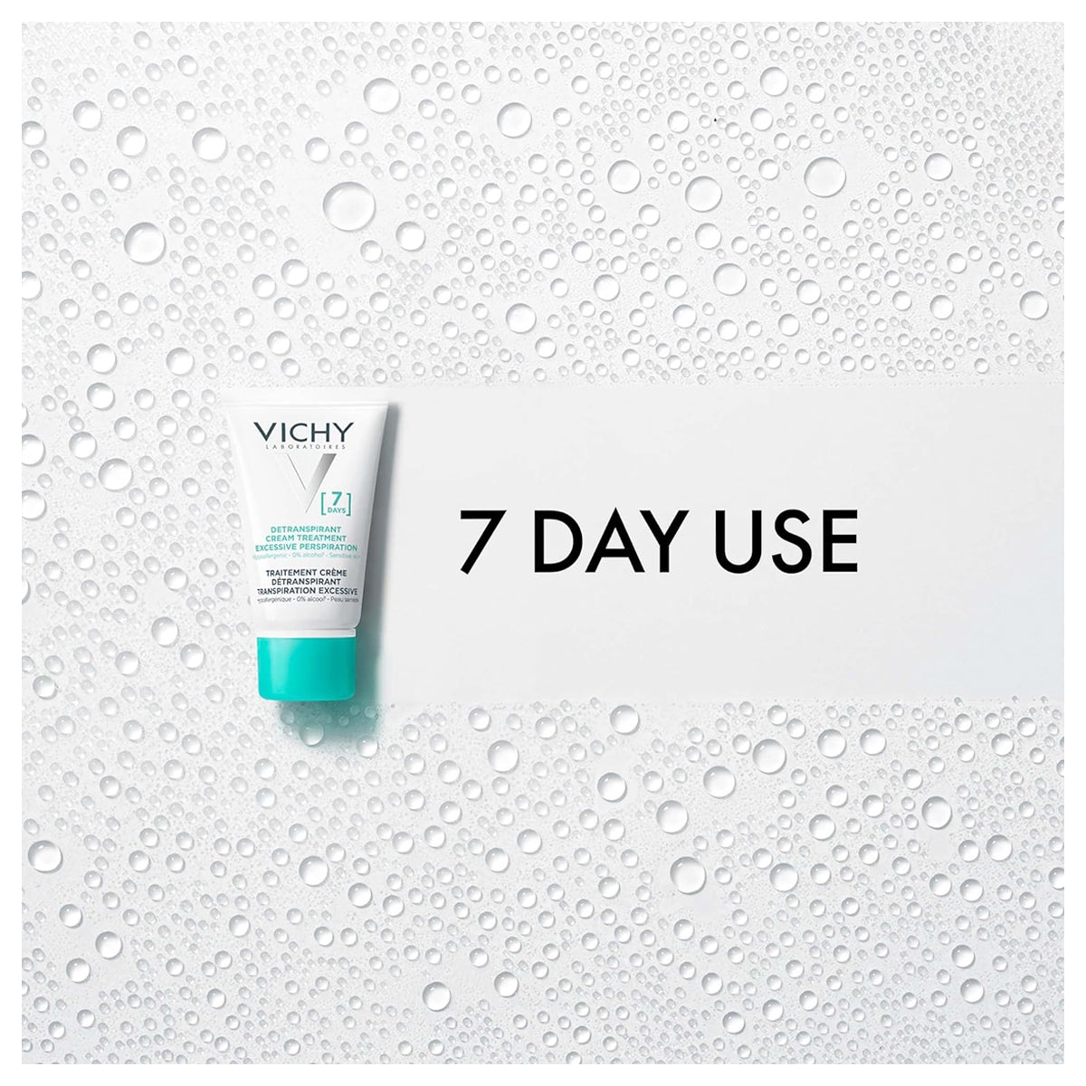Vichy 7 days anti perspirant treatment cream 30ml aluminum chlorohydrate thermal water sweat control long lasting deodorant Vichy Health Boutique