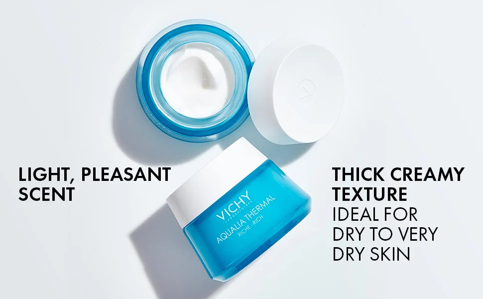 Vichy Aqualia Thermal Rich Cream Hyaluronic Acid Shea Butter Hydrating Moisturizer Health Boutique