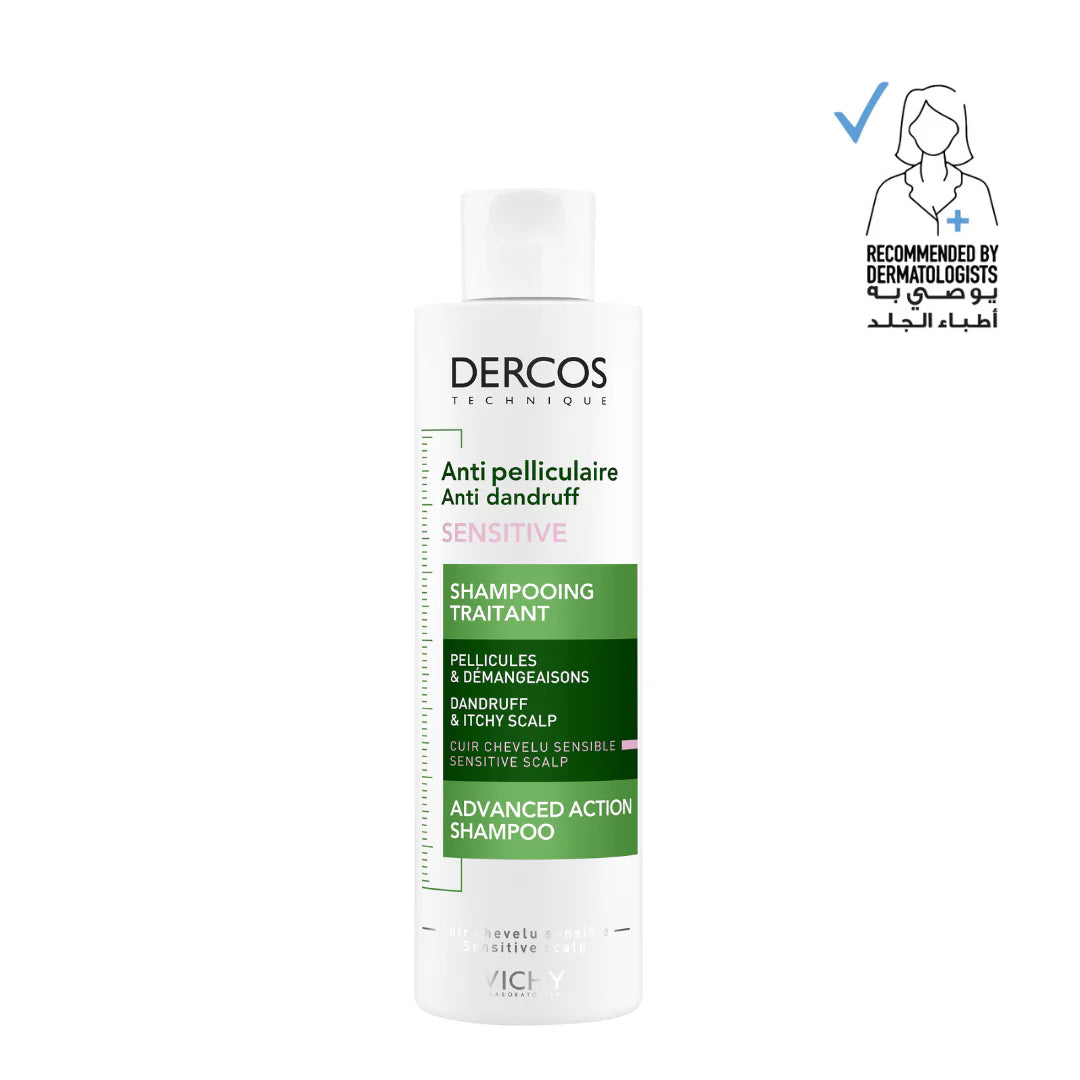 Vichy Dercos Anti Dandruff Shampoo Sensitive Scalp Piroctone Olamine Salicylic Acid 200ml Health Boutique