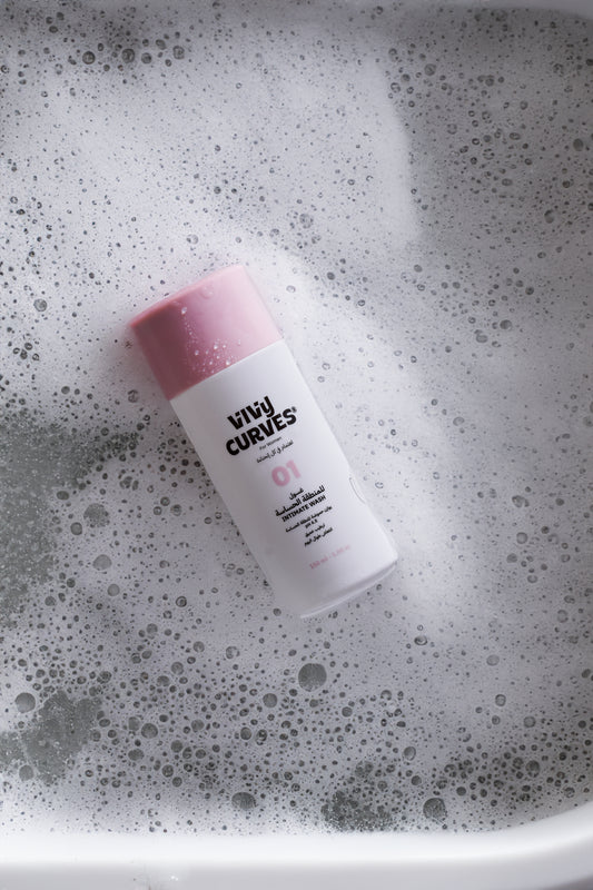 Vivy Curve Intimate Wash – gentle pH-balanced feminine hygiene cleanser with natural ingredients, available at HealthBoutiqueJo.com with fast delivery Jordan , GCC, USA