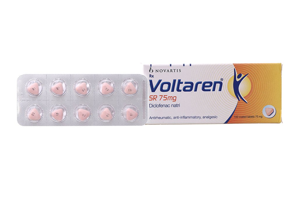 Voltaren 75 mg SR tablets diclofenac sodium sustained release pain relief