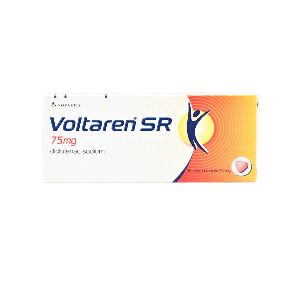Voltaren 75 mg SR tablets diclofenac sodium sustained release pain relief