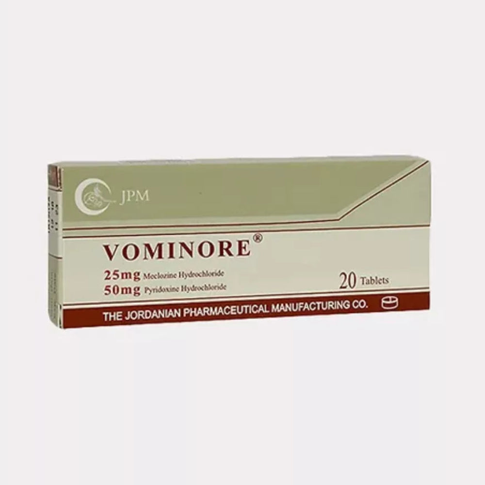 Vominore® 25/50 mg Tablets (20 Tablets) – Antiemetic Therapy for Nausea Relief